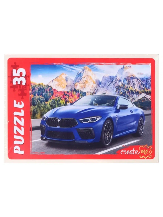 Пазл для детей 3 4 5 лет Машина 35 элементов