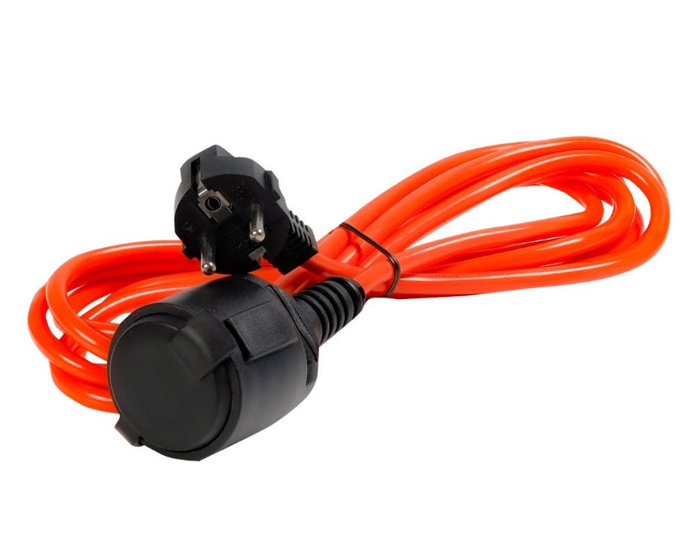 Удлинитель Smartbuy,силовой с вилкой и розеткой 2P+PE 3м 3*1мм2, 10A/2. 2кВт IP44 (SBE-16-1-20-F)