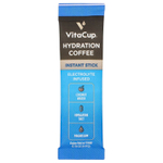 VitaCup, Растворимый кофе с электролитами для гидратации, средняя обжарка, 18 порционных палочек, по 4,4 г (0,16 унции)