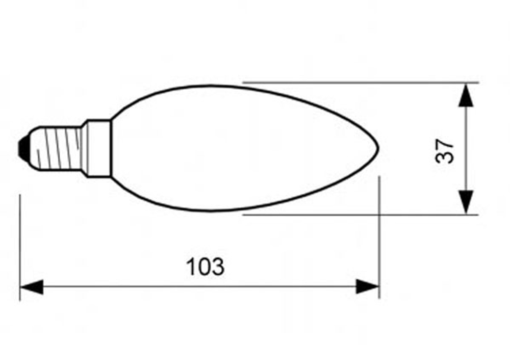 Лампа светодиодная 6W R37 E14 - цвет в ассортименте