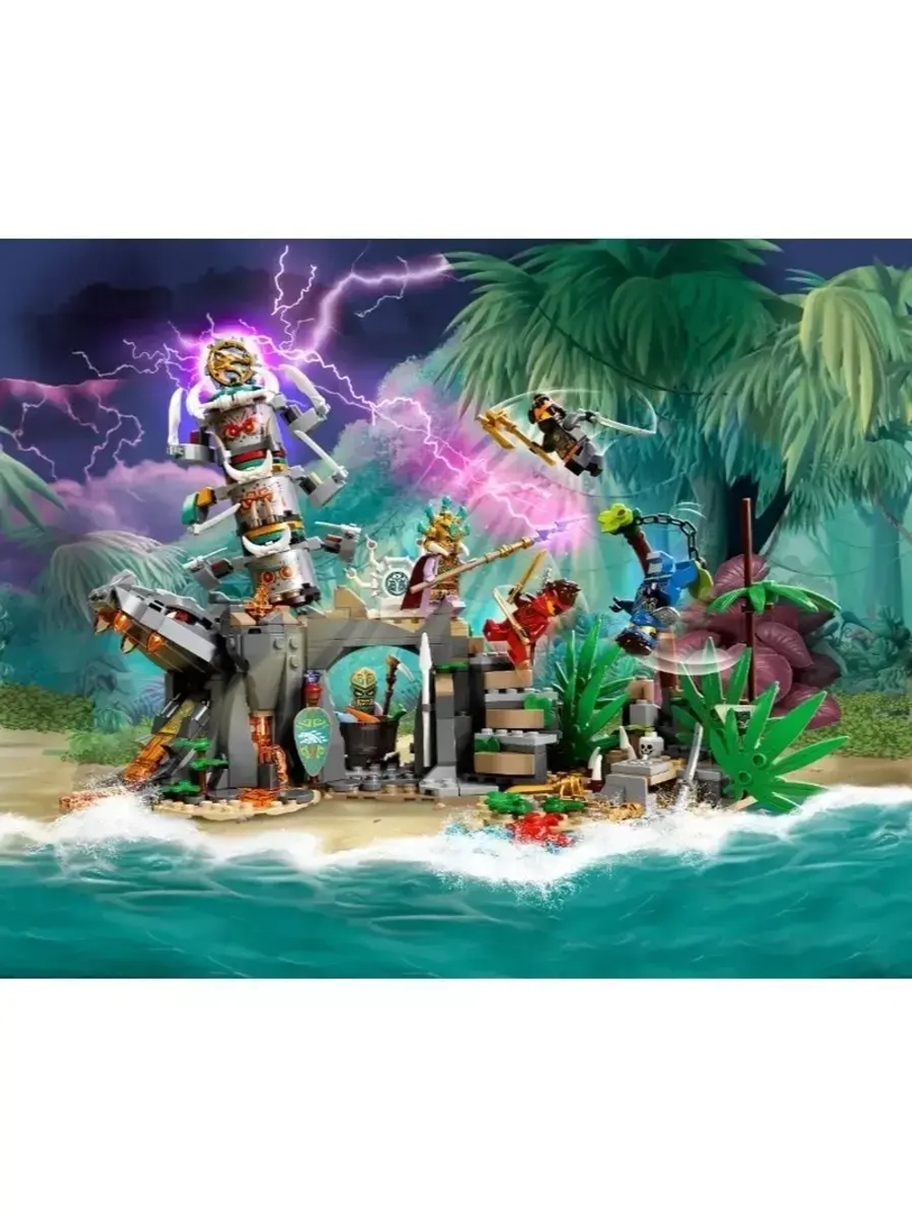 Конструктор Ниндзя Деревня Хранителей 672 детали 3084