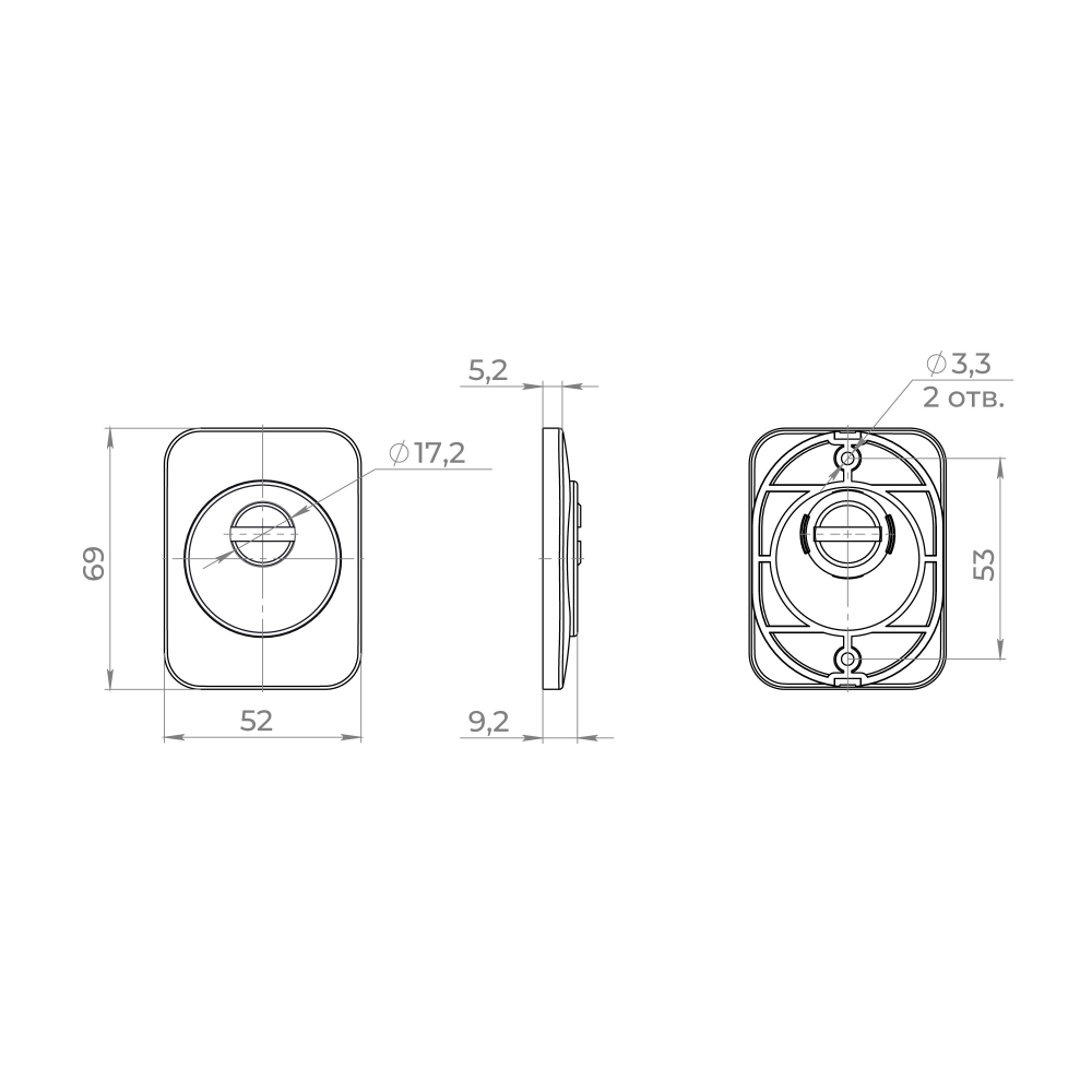 Накладка ESC DEF.K.MD50 BL-24 черный
