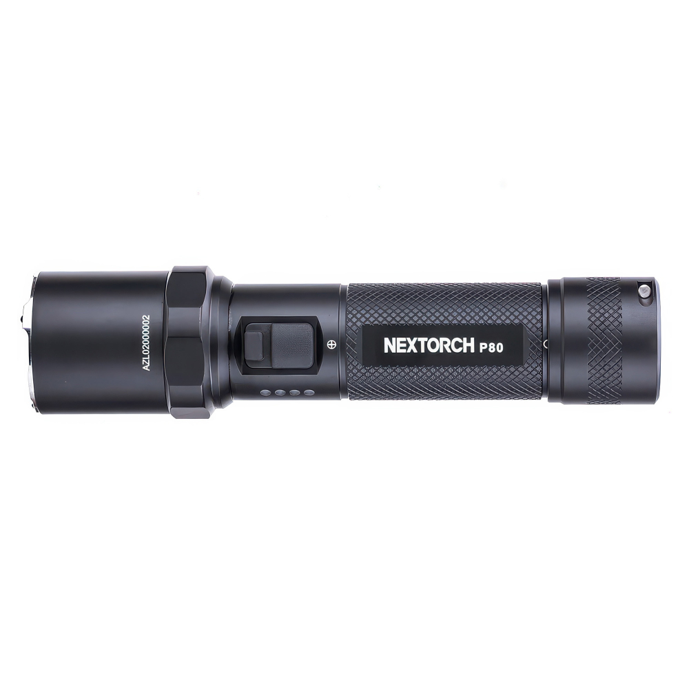 Фонарь Nextorch P80 One-step Strobe Duty Flashlight — защита от влаги и пыли по стандарту IPX7, допускается погружение в воду до 1 метра