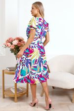 Платье Оливия (бело-фиолетовое) П15937-45М LT Collection