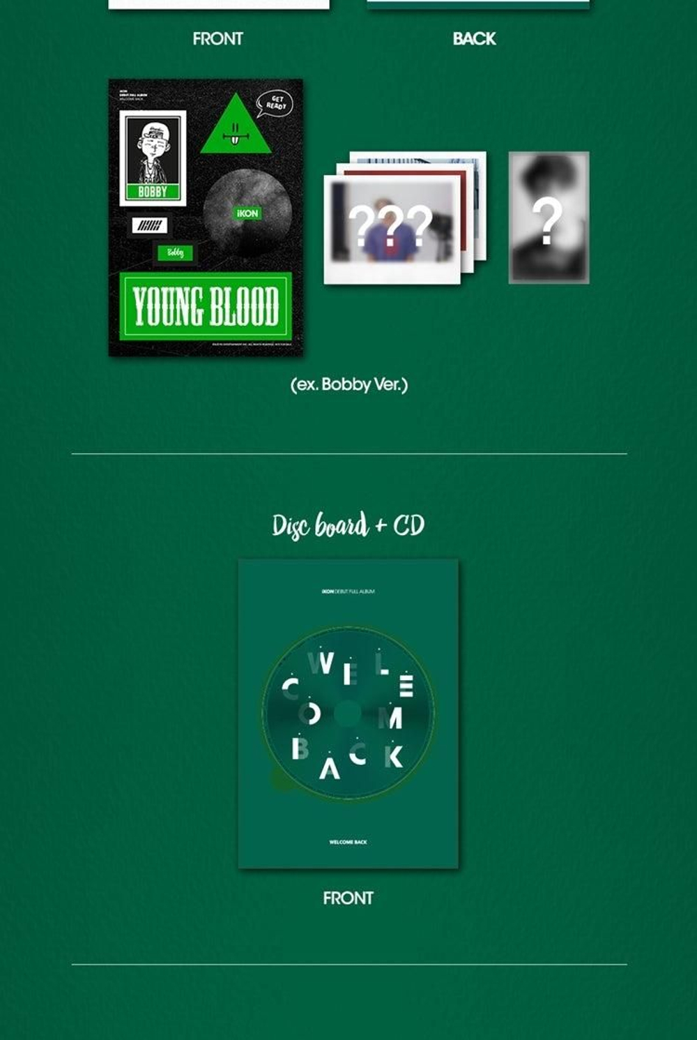 Альбом iKON - WELCOME BACK Debut Full Album 2 Version SET