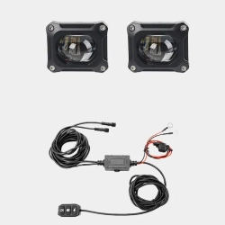 Фары светодиодные, белый/жёлтый свет (пара) 50 Вт