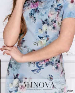 Платье 3116-голубой Minova