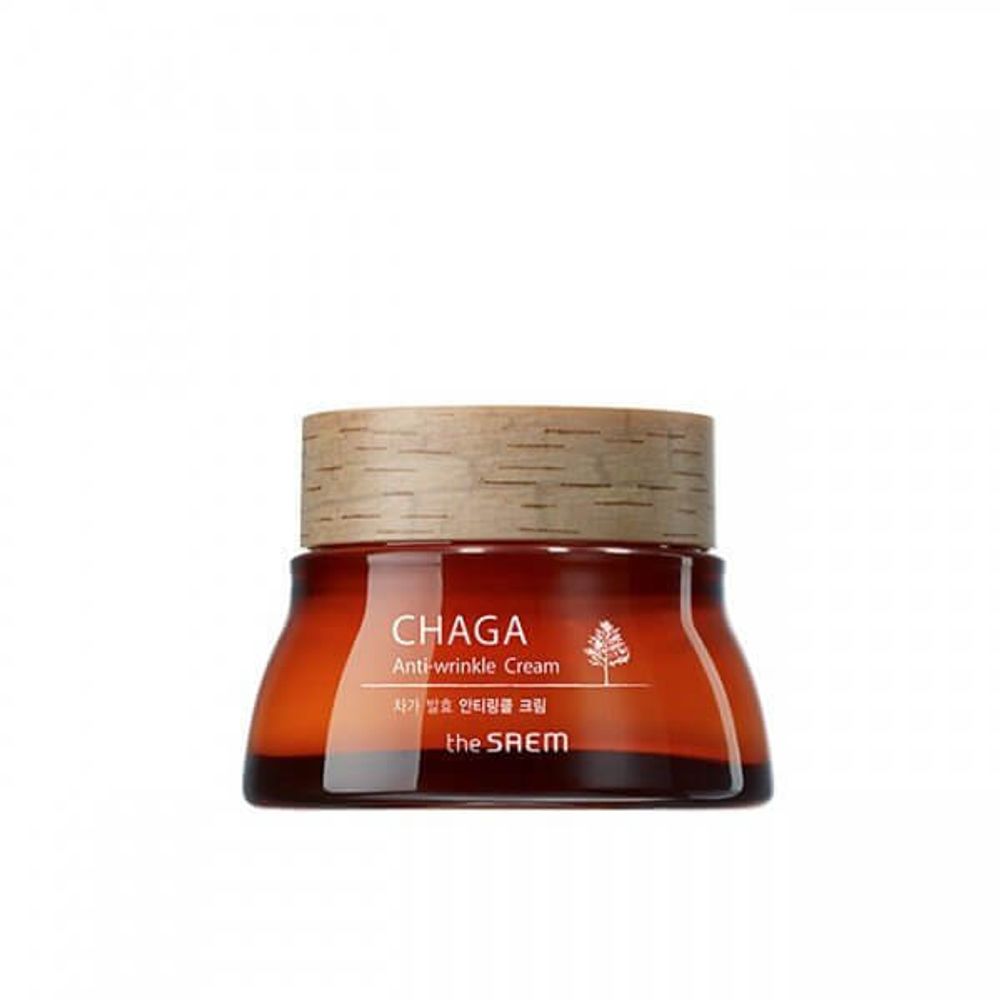 Крем антивозрастной с экстрактом чаги The Saem Chaga Anti-wrinkle Cream, 60 мл