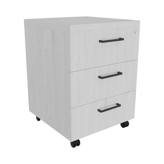 Тумба мобильная с замком ПРЕЗИДЕНТ-PRO BLACK ПР401 430х450х600