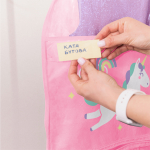 Детский чехол с карманами 80х50. Единорог