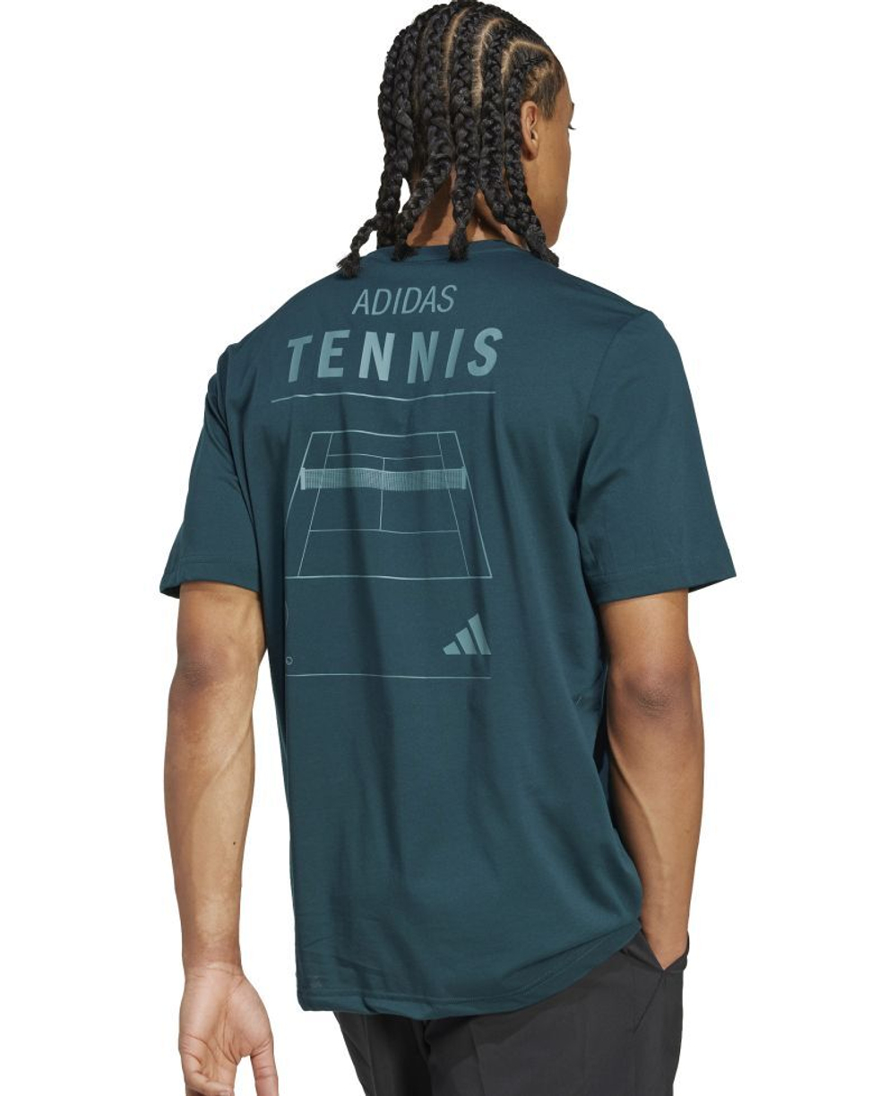 Теннисная футболка Adidas Padel Category Graphic - aurora ivy