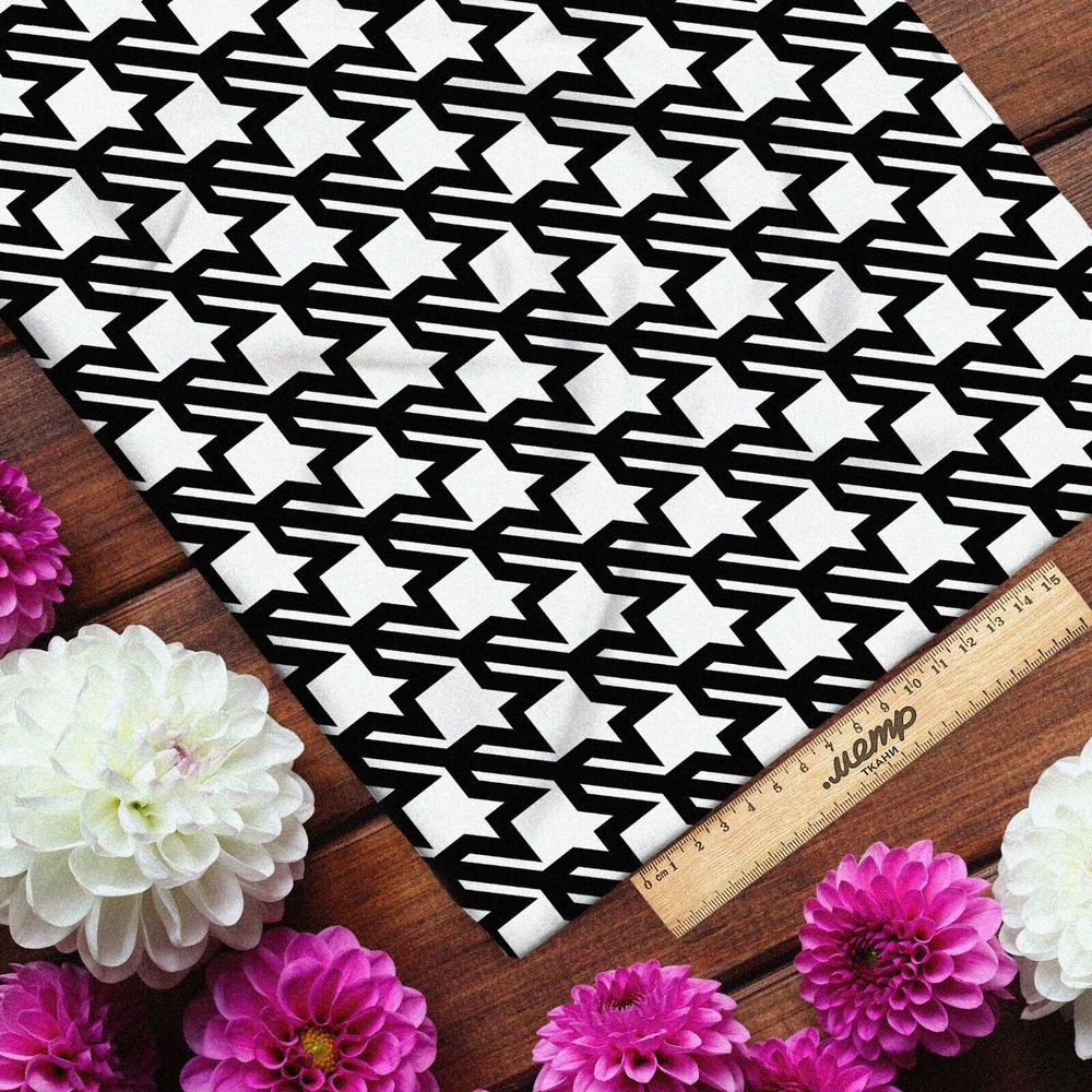 Ткань бифлекс гусиная лапка