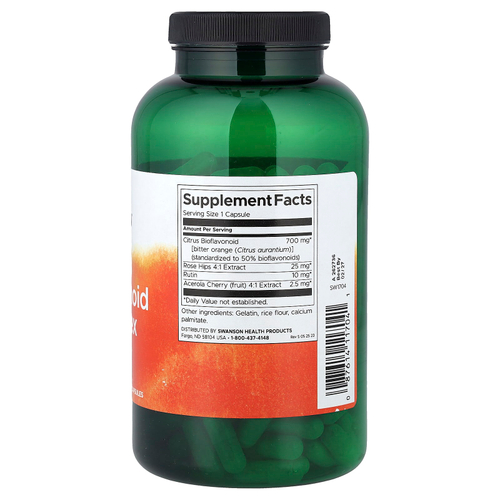 Swanson Vitamins, Комплекс цитрусовых биофлавоноидов`` 250 капсул