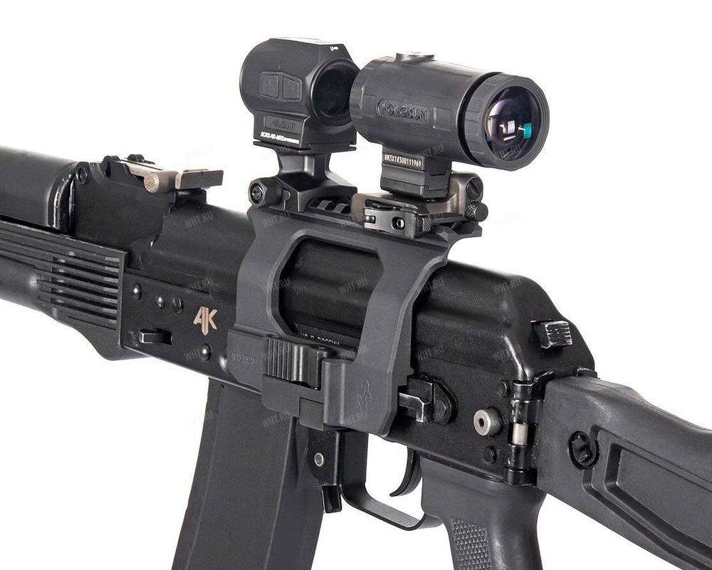 Боковой быстросъемный кронштейн SAG AK TAC с Picatinny/ACOG на Сайга, АК, АКМ, АК47, ВПО и аналоги