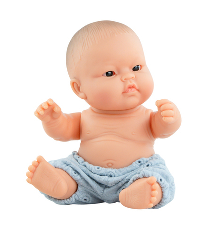 Ванильный пупс мальчик Лукас 22 см, Paola Reina. Упаковка подарочная коробка