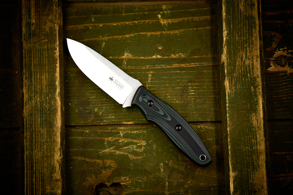 Туристический нож Urban 440C (Cryo) Stonewash Green