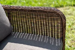 "Гляссе" лаунж-зона из искусственного ротанга, цвет коричневый