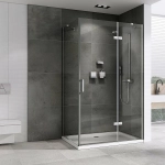 Душевой уголок ABBER Zart AG08090-S91 стекло прозрачное/профиль хром
