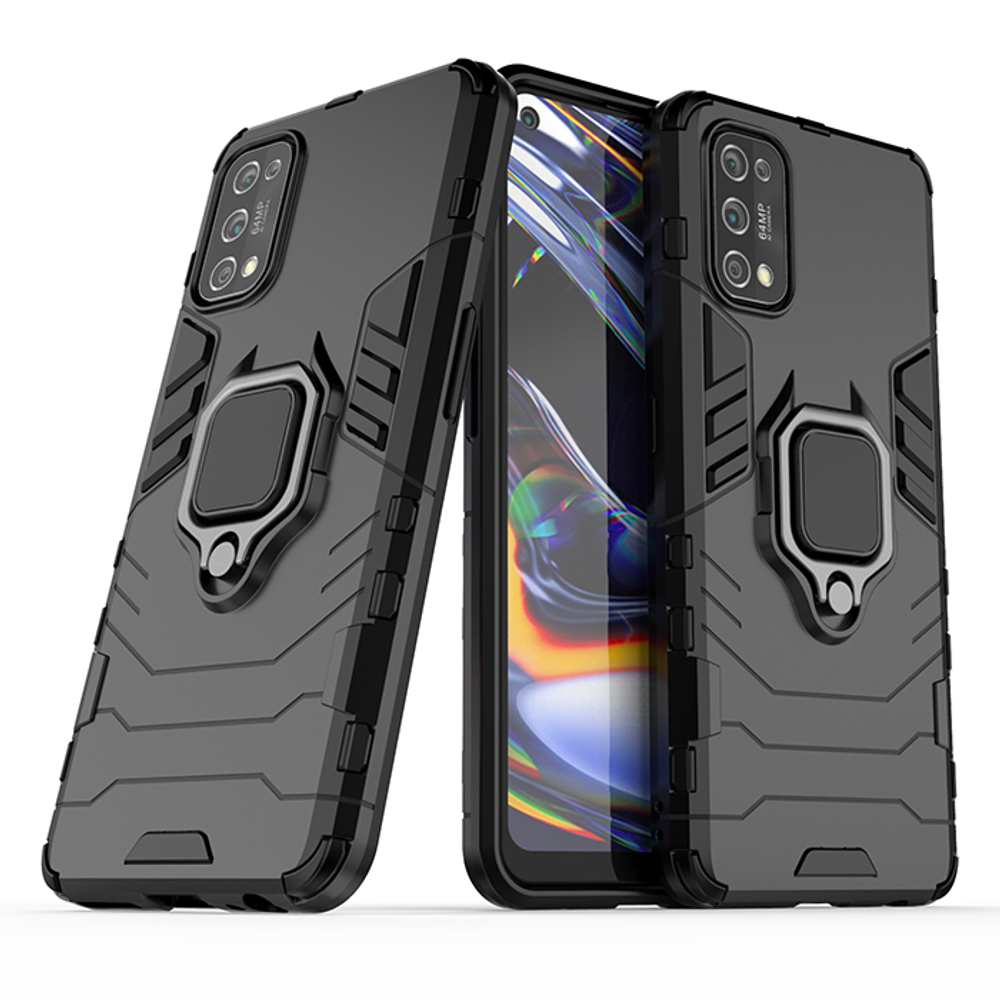 Противоударный чехол с кольцом Panther Case для Realme 7 Pro