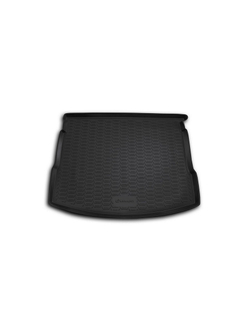 Коврик в багажник для NISSAN Qashqai 2007-2014, кроссовер (полиуретан, серый) CARNIS00016G