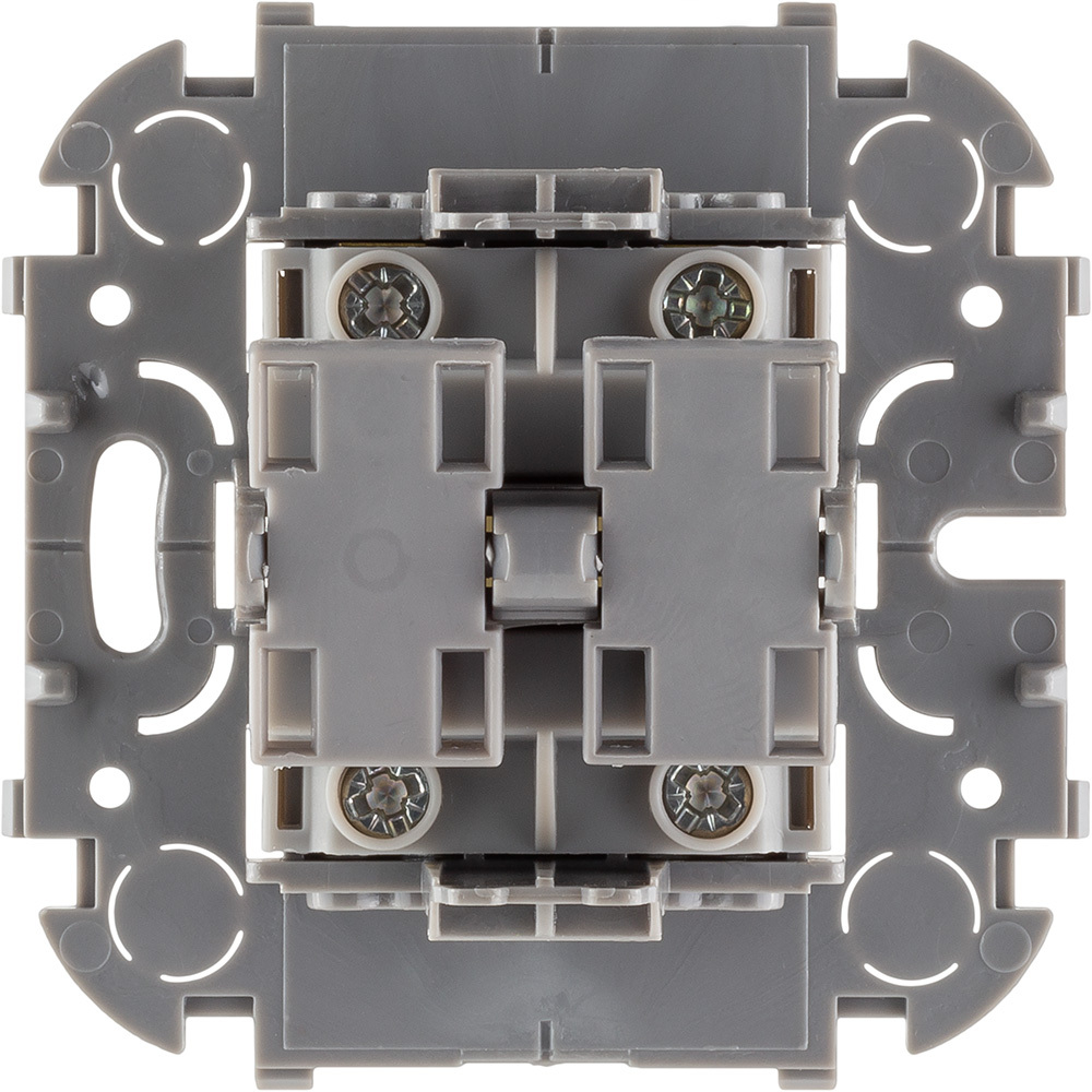 Выключатель 2х-клавишный IP20 10А 250В белый Quteo Legrand