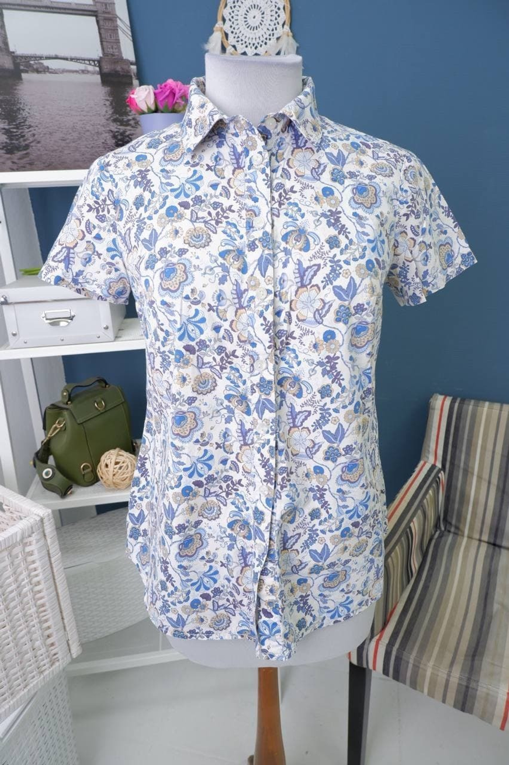 Блузка Finn Flare цветочная 44/46 размер