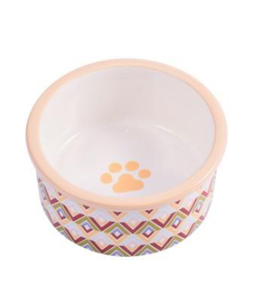 КерамикАрт миска керамическая для собак 600мл с орнаментом
