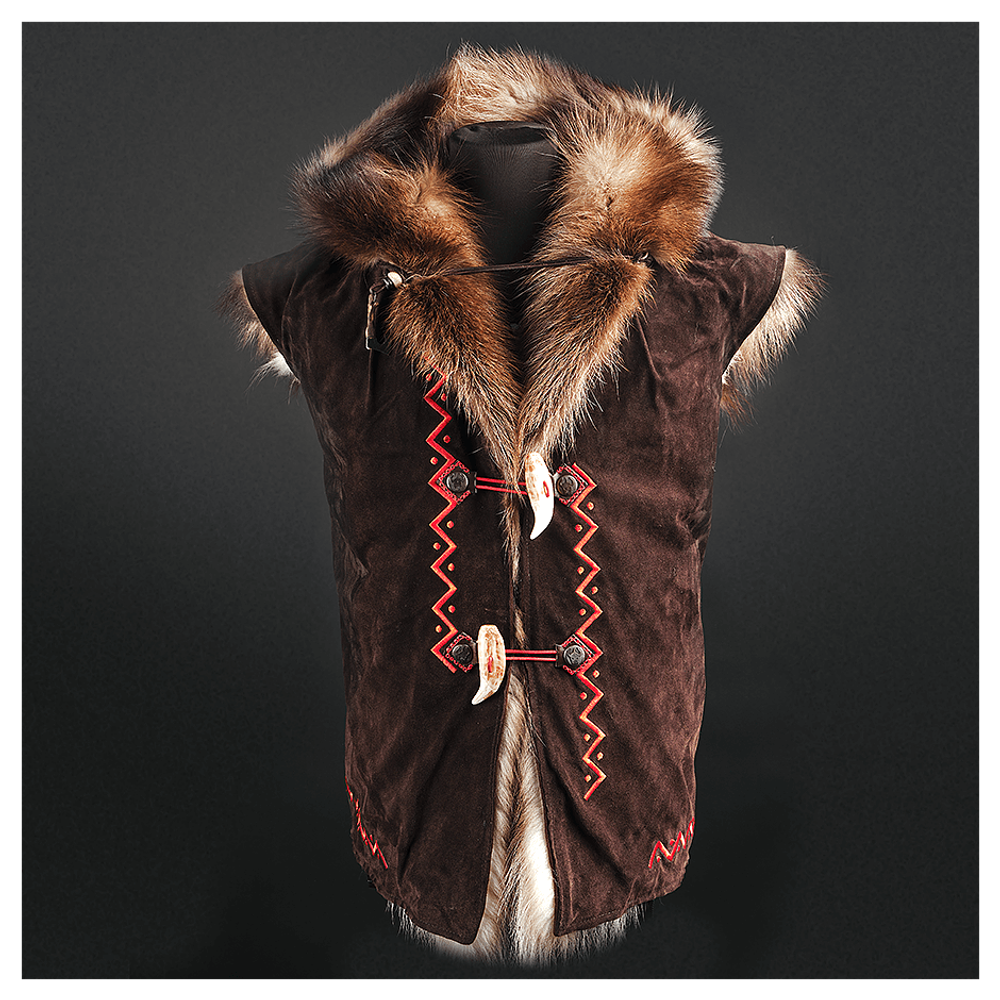 Жилет из меха росомахи «Душегрейка»