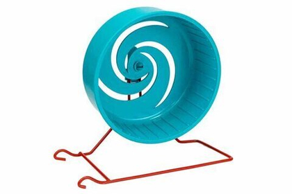 ДАРЭЛЕНД Колесо для грызунов литое (полистирол) на металлической подставке, d=140 мм, бирюзовое