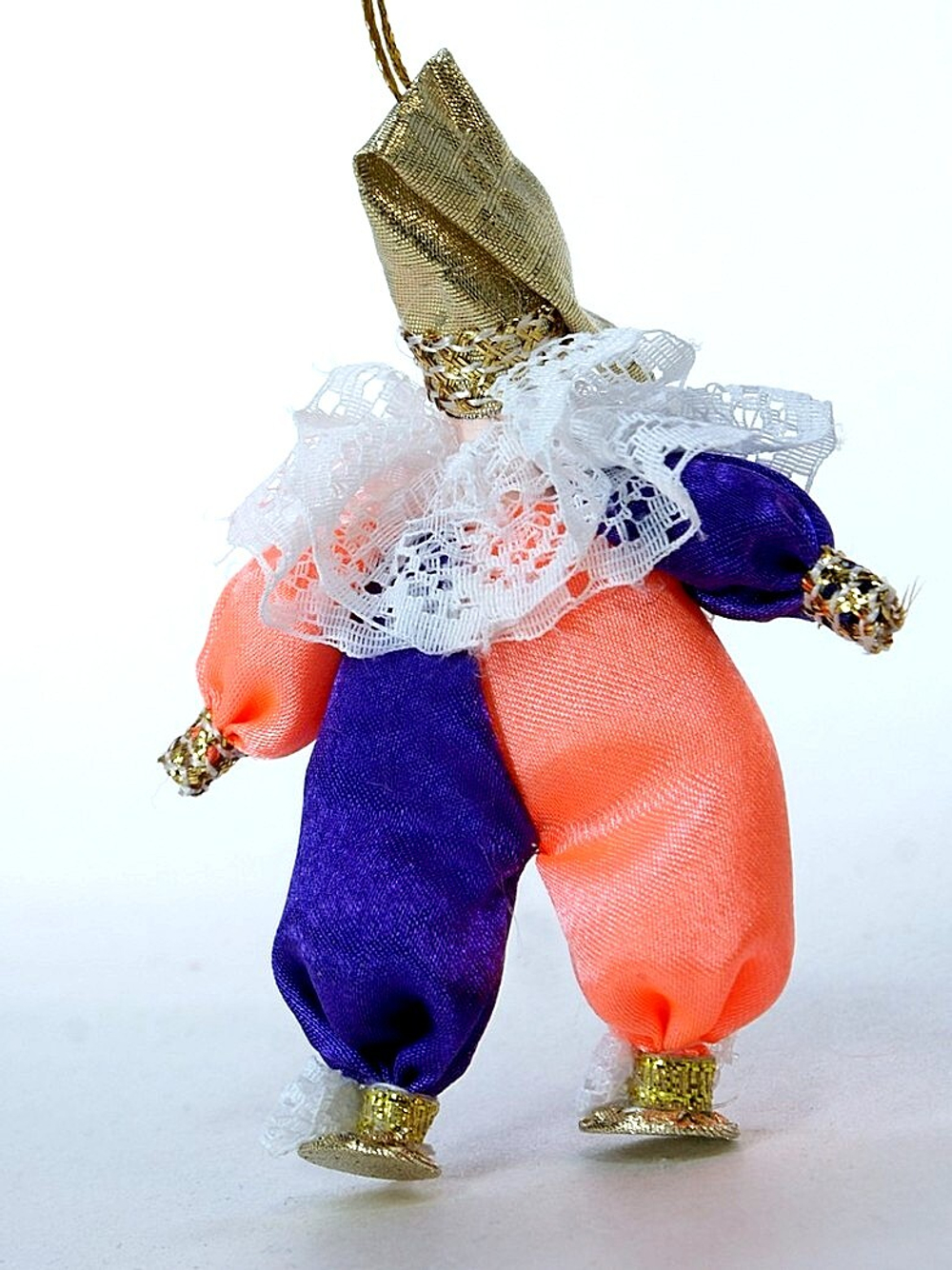 Кукла-подвеска сувенирная фарфоровая "Клоун Рыжий"