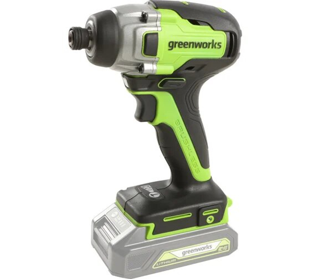 Винтоверт ударный аккумуляторный GREENWORKS GD24ID3 24В,300Нм,1/4HEX,б/щ,без АКБ и ЗУ (3802807)