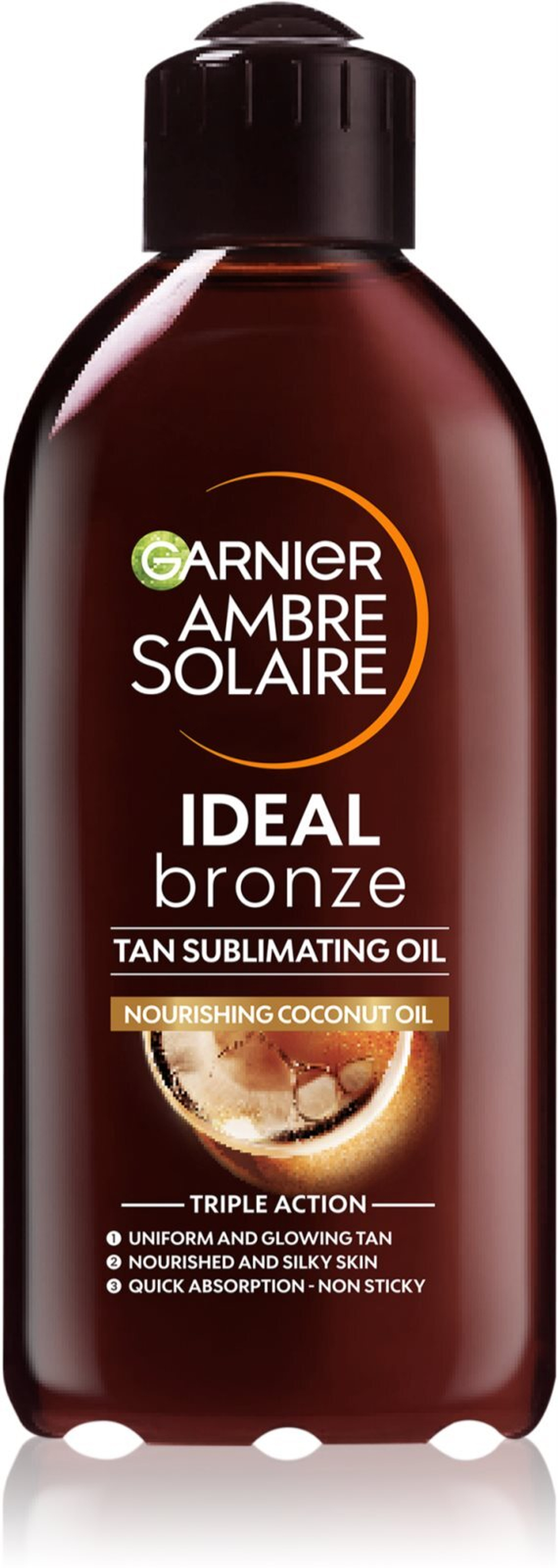 Garnier Ambre Solaire Ideal Bronze - ухаживающее масло для загара SPF 2 /   200  ml  / GTIN 3600542450645