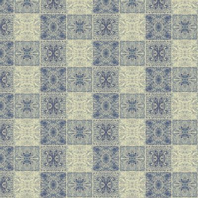 Seamless pattern drawn with pencils in the form of tiles.