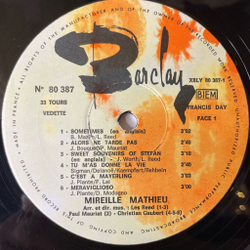 Винтажная виниловая пластинка LP Mireille Mathieu Мирей Матьe Sweet Souvenirs Of (France 1968)