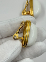 Клипсы с белыми вставками Monet