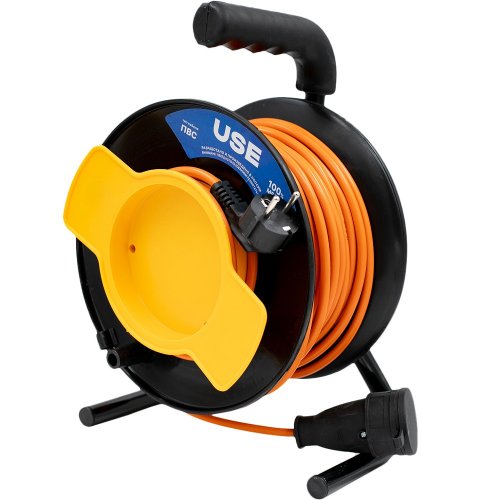Удлинитель USE ПВС 3500 Вт 30м на садовой катушке с заземлением   USE303-021