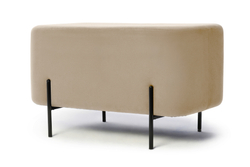 Пуф Gloria овальный Бежевый