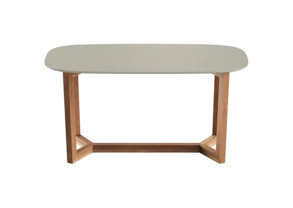 Стол обеденный Cross 2 160*85 см (серо-бежевый, бук)