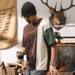 футболка мужская с короткими рукавами комбинированные цвета