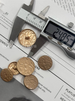 Пуговицы жатый металл матовое золото