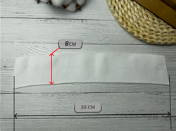 НАБОР Подвязов ДЛЯ ПОЛО детский (воротник 6*33, манжет 3*33) молоко 3шт