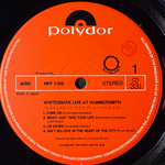 Whitesnake – Live At Hammersmith (Япония 1980г.)