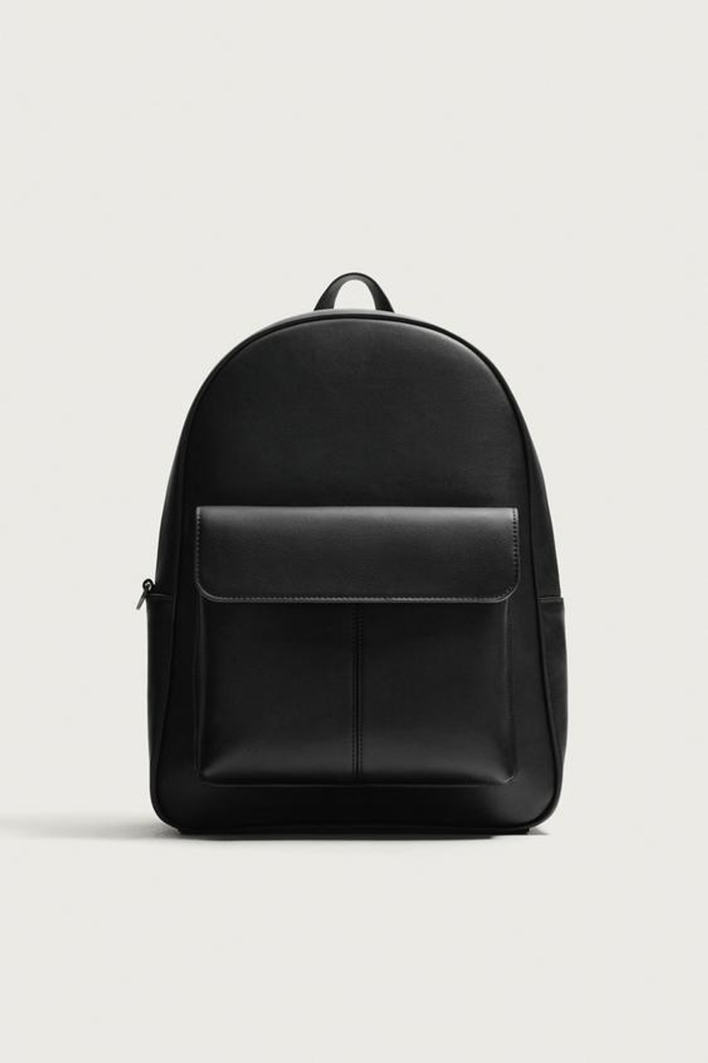 ZARA РЮКЗАК С КЛАПАНОМ, ЧЕРНЫЙ