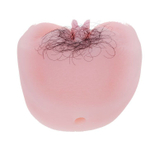 Вагина и анус с вибрацией и волосками (Цвет: телесный)