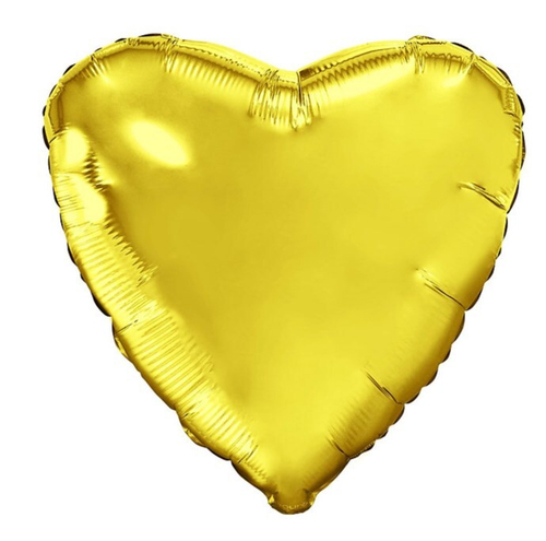 Шар сердце Золото