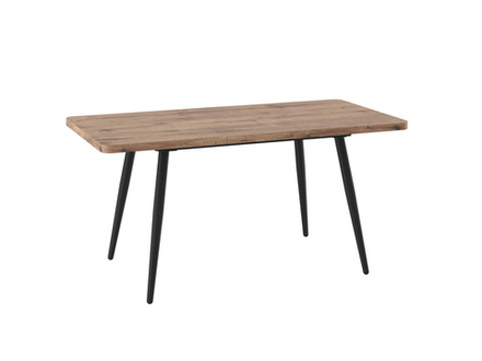 Стол Мебвилл Вояж 120, Дуб Веллингтон/Чёрный