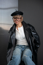 Плащ из экокожи DREW