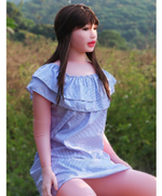 Кукла надувная с вибрацией звуком и реалистичной головой Ester три отверстия 160 см