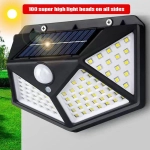 Беспроводной светодиодный светильник 2 шт прожектор с 100 LED лампами на солнечной батарее и датчиком движения
