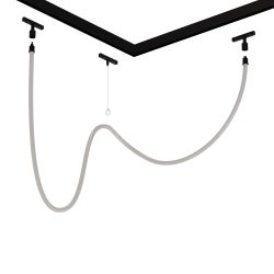 Подвес-держатель в шинопровод (трек) Linea Optima Для гибкого неона Loop